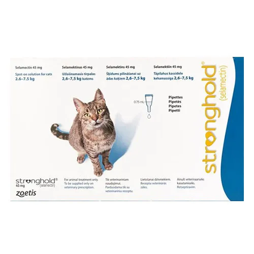 Stronghold Cats Upto 7.5 Kg 45 Mg 3 Pipette