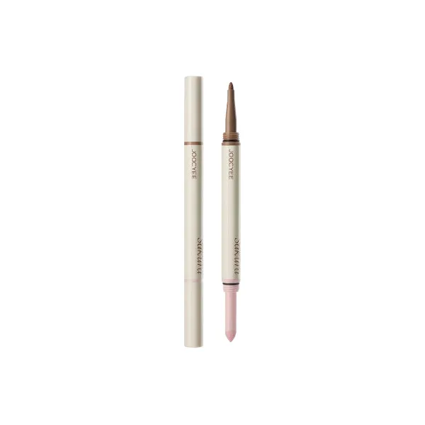 Joocyee - Dual-Ended Shadow & Liner Eyeshadow Pen - 0.4g+0.36g - 02 Crushed Champagne