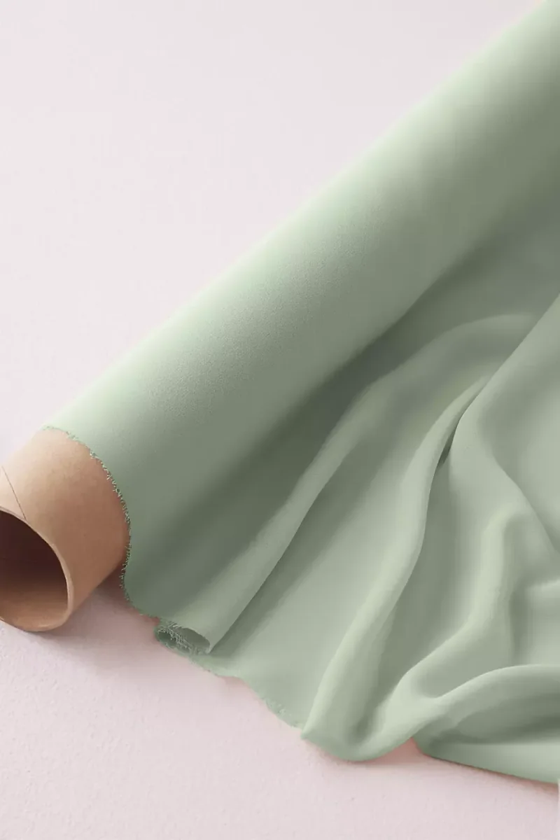 Sheer Chiffon Fabric By The Yard in Dusty Sage Size: 1YD David's Bridal
