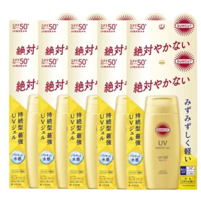 Kose - Suncut UV Perfect Gel Super Water Proof SPF50+ PA++++ - 80g (10ea) Set