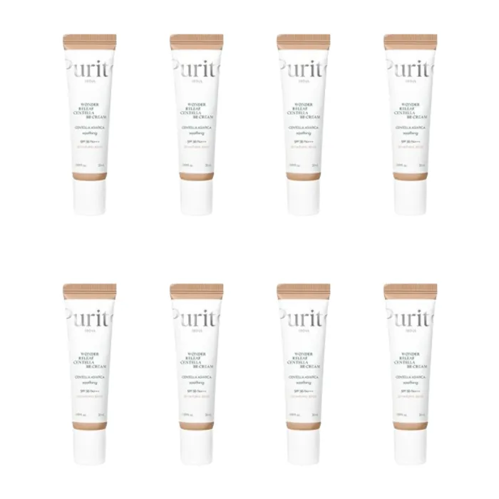 Purito SEOUL - Wonder Releaf Centella BB Cream SPF 30 PA++++ - 30ml - #23 Natural Beige (8ea) Set