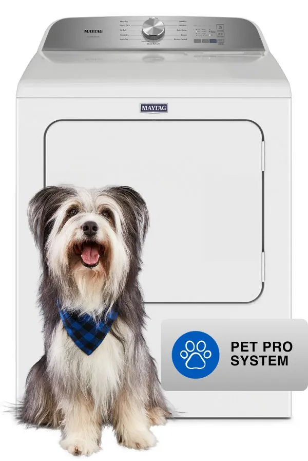 Maytag Pet Pro Top Load Gas Dryer, 7.0 Cu. Ft. In White
