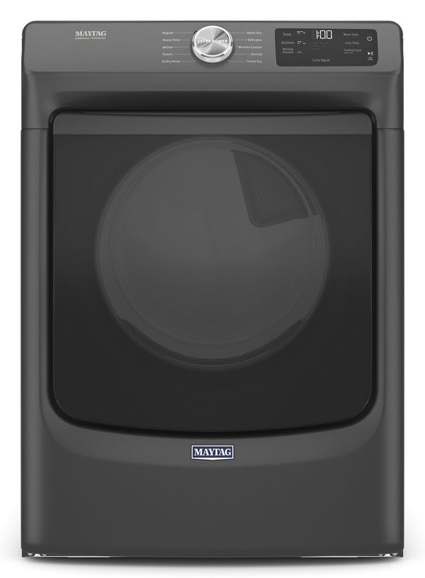 Maytag Front Load Gas Dryer W/ Extra Power And Quick Dry Cycle, 7.3 Cu. Ft. In Volcano Black