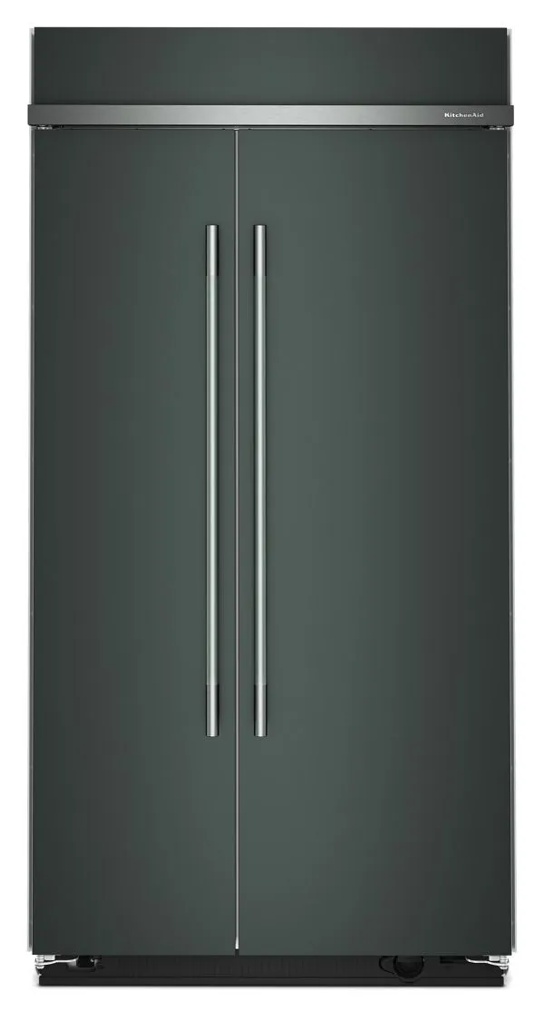 KitchenAid 25.5 Cu. Ft. 42" Built-In Side-By-Side Refrigerator w/ Platinum Interior in Juniper KBSN742SJP