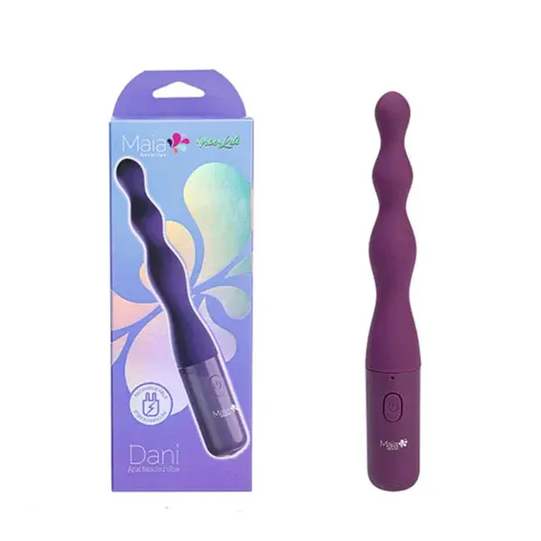 Maia Dani Usb Rechargeable Beaded Vibrator Purple
