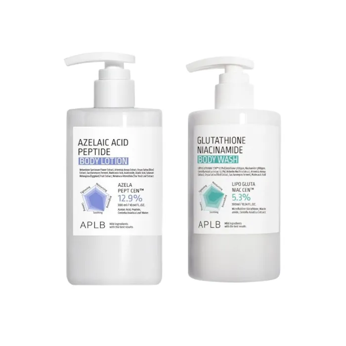 APLB - Glutathione Niacinamide Body Wash - 300ml (1ea) & Tranexamic Acid Niacinamide Body Wash - 300ml (1ea) Set