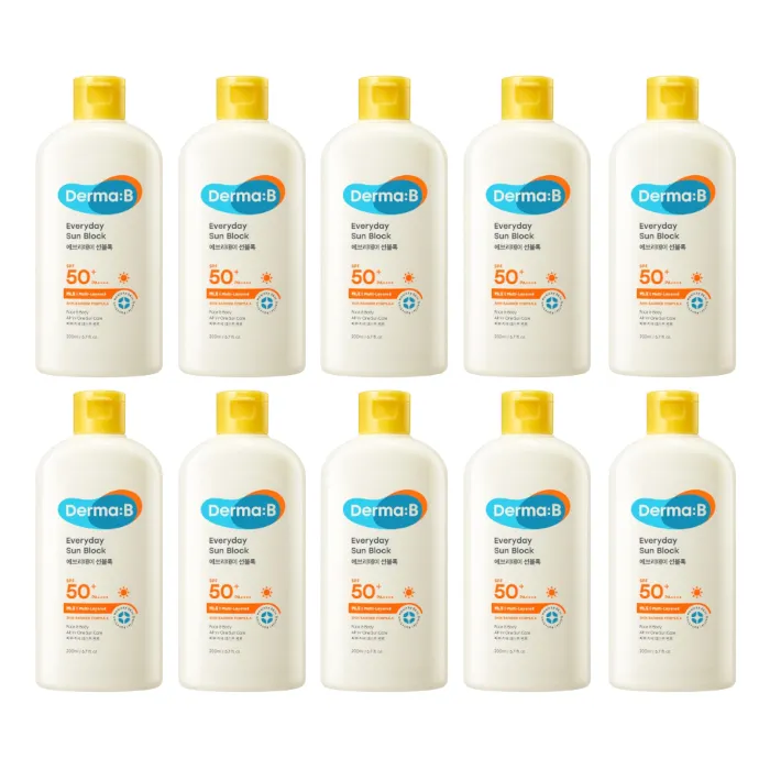 Derma:B - Everyday Sun Block SPF50+ PA++++ - 200ml (10ea) Set