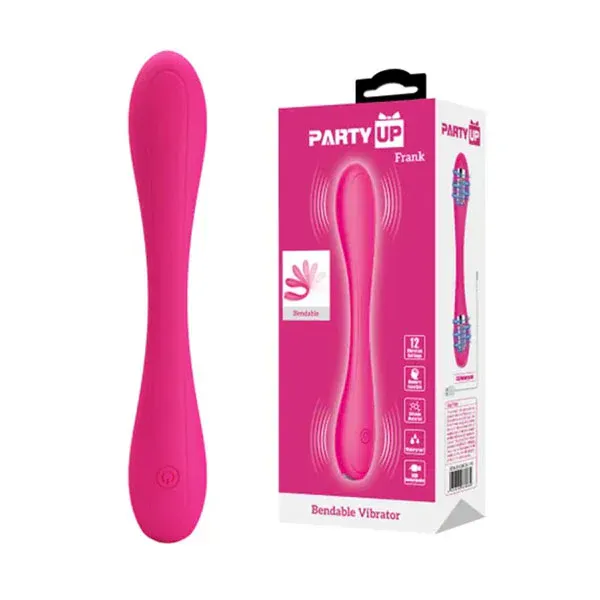 Party Up Frank Bendable Vibe Pink Bendable Vibrator
