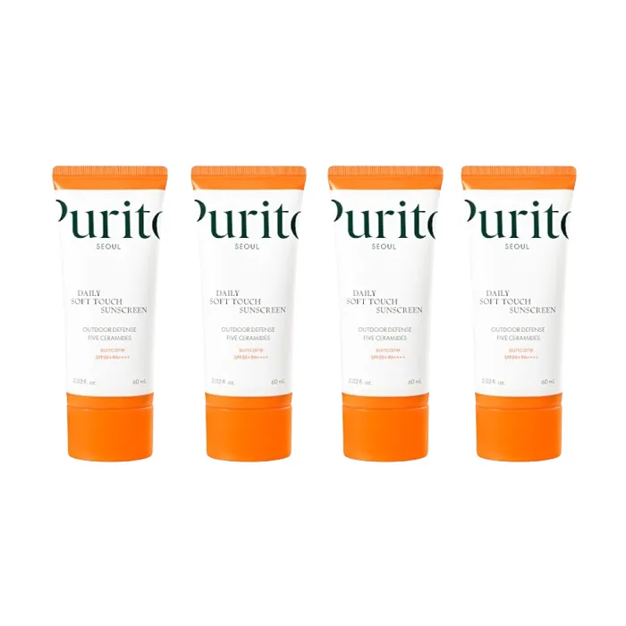 Purito SEOUL - Daily Soft Touch Sunscreen SPF50+ PA++++ - 60ml (4ea) Set