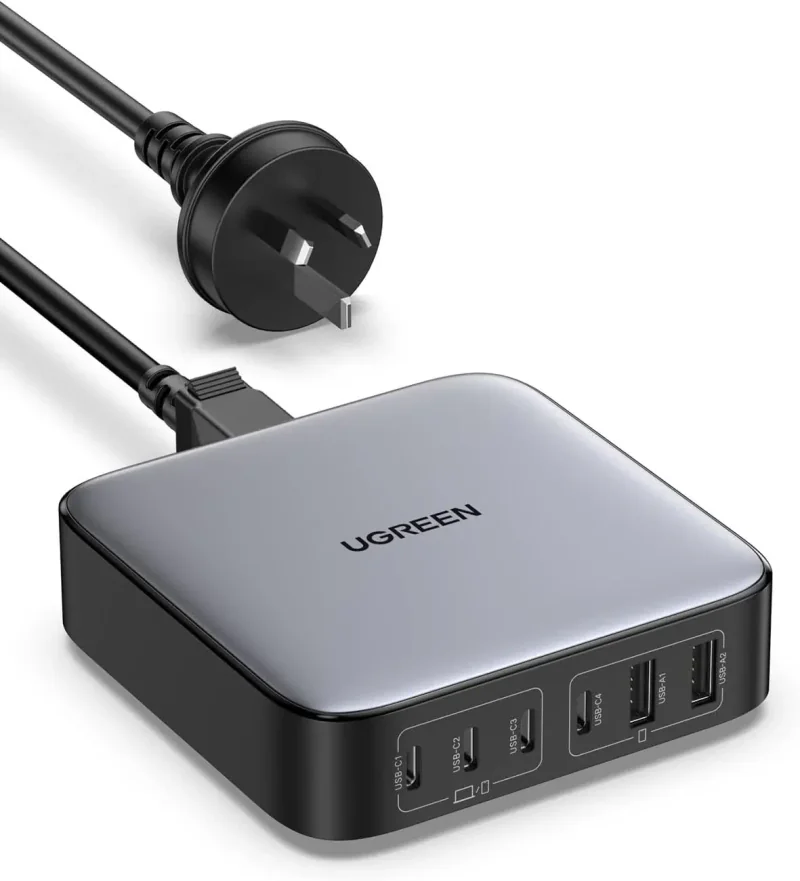UGREEN 35044A Nexode 200W 6-port GaN Desktop Fast Charger