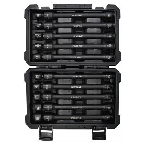 Astro Pneumatic (10-Piece) 3/8 in. Drive 6-Point Pinless Universal Torque-Saver Impact Extension Socket Set - 78354
