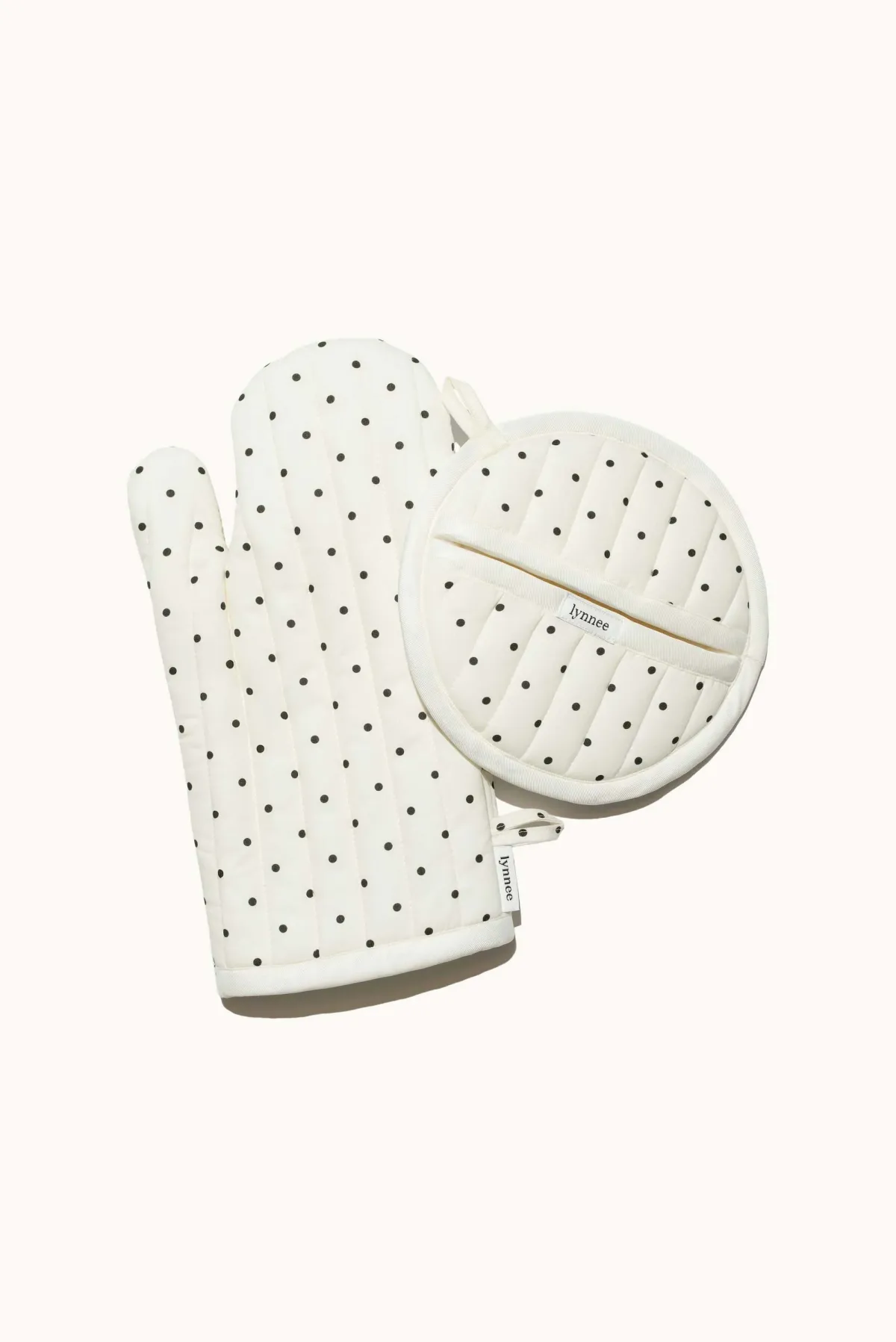 Lady Dot Oven Mitt & Pot Holder Set