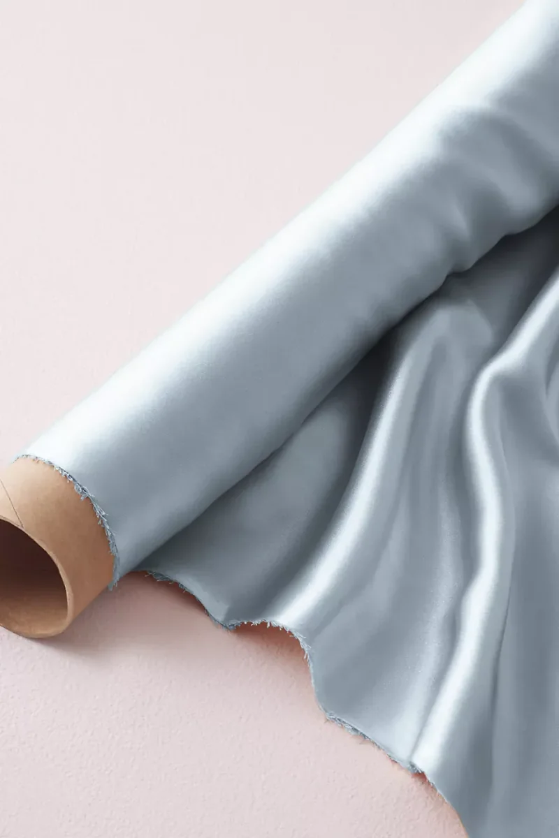 Charmeuse Fabric By The Yard in Dusty Blue Size: 5YD David's Bridal