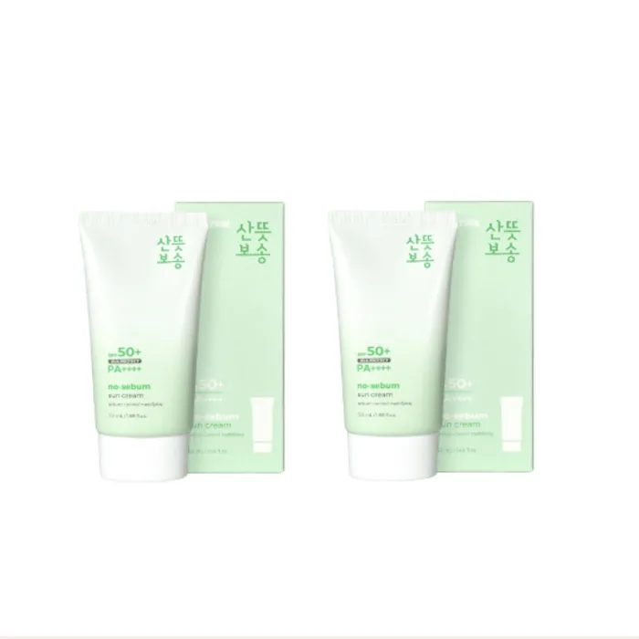 PRETTYSKIN - No Sebum Sun Cream SPF50+ PA++++ - 50ml (2ea) Set