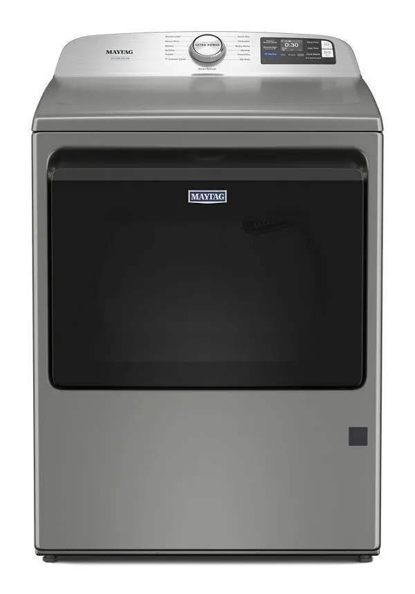 Maytag Smart Top Load Dryer W/ Pet Pro Option In Classic Silver