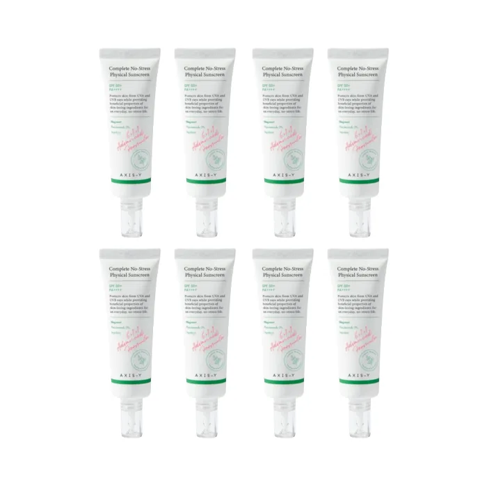 AXIS-Y - Complete No Stress Physical Sunscreen SPF50+ PA++++ - 50ml (8ea) Set