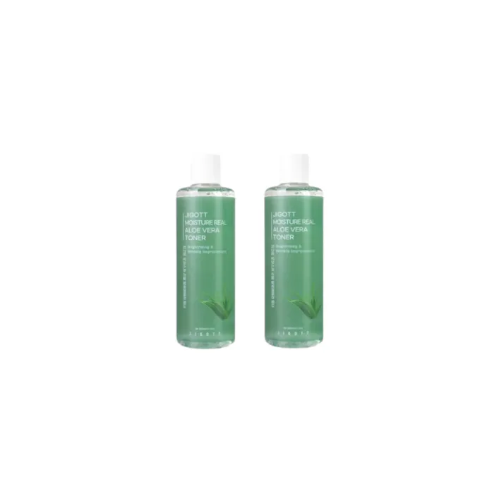Jigott - Moisture Real Aloe Vera Toner - 300ml (2ea) Set