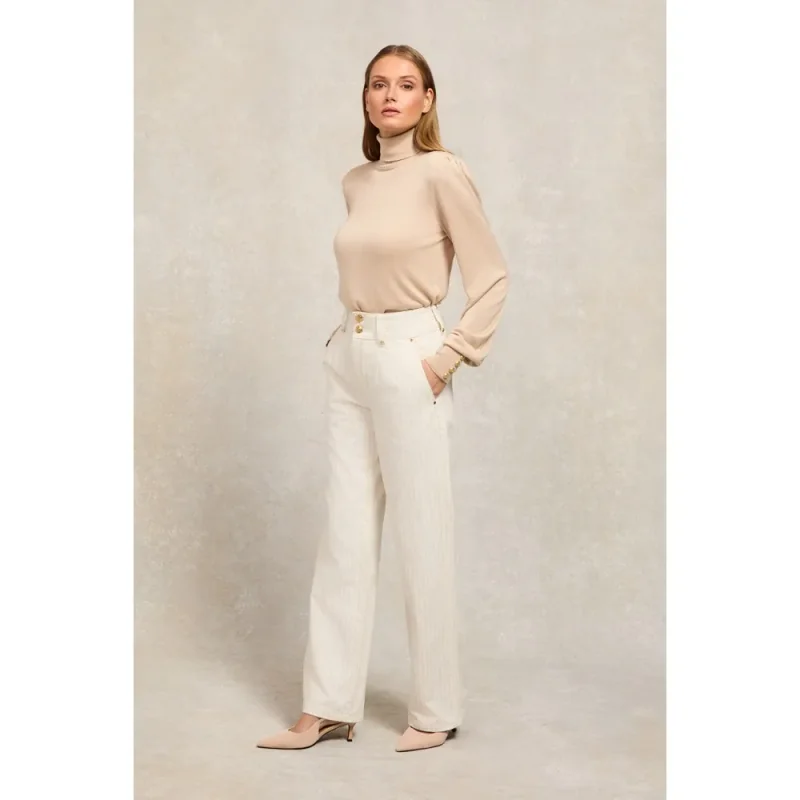 Tailored Wide Leg Jean