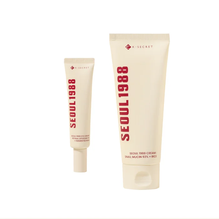 KSECRET - SEOUL 1988 Eye Cream: Retinal Liposome 4% + Fermented Bean - 30ml (1ea) + Cream: Snail Mucin 93% + Rice - 100ml...
