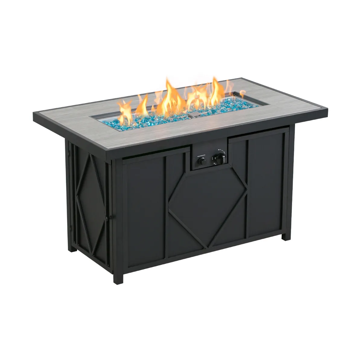 60,000 BTU Rectangular Propane Fire Pit