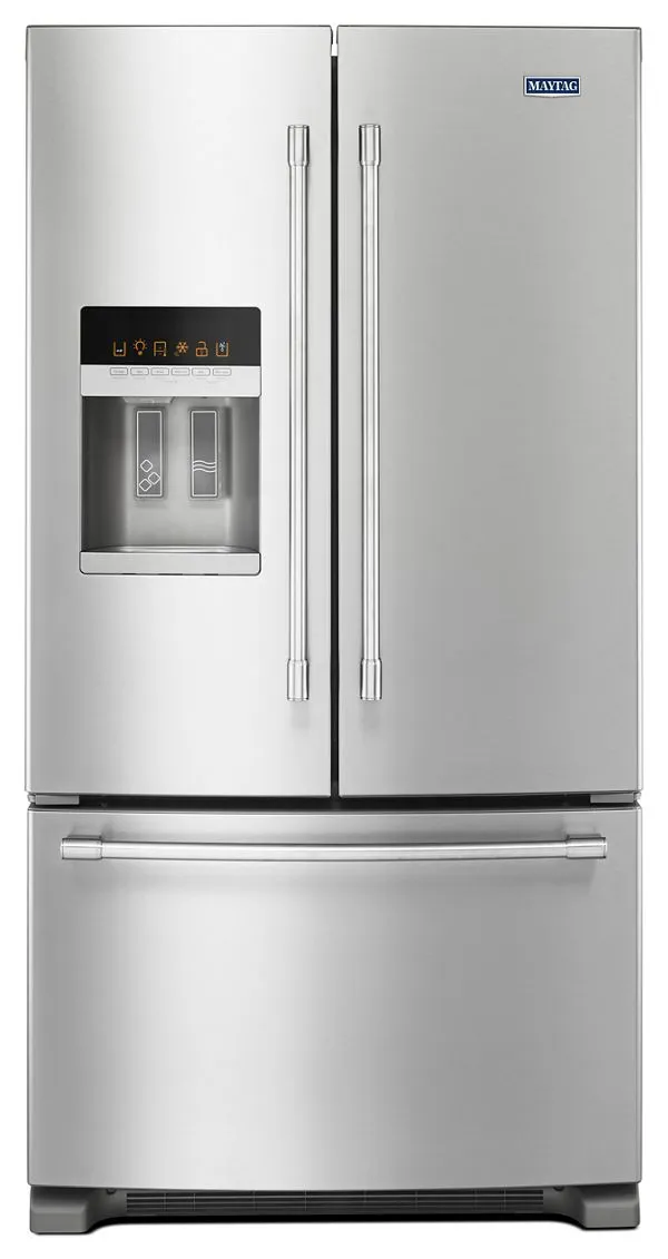 Maytag 36- In. Wide French Door Refrigerator W/ Powercold Feature, 25 Cu. Ft. In Fingerprint Resistant Stainless Steel