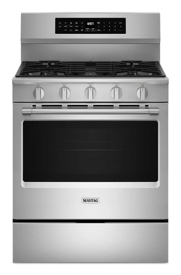 Maytag 30 In. Wide Gas Range W/ Grill Mode, 5.0 Cu. Ft. In Fingerprint Resistant Stainless Steel
