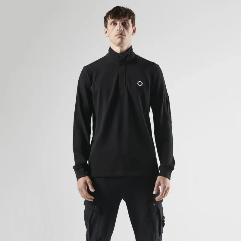 Long Sleeve Funnel Neck Polo