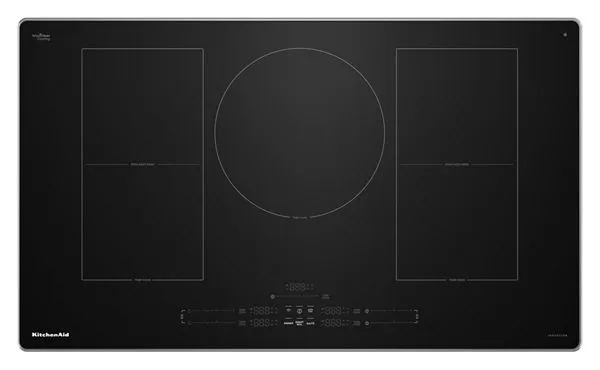 KitchenAid 36" Temp Cook Induction Cooktop w/ 5 Cooking Zones in Stainless Steel Trim KCIT736SSS