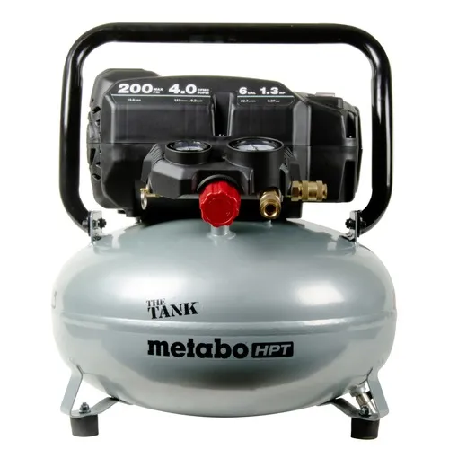 Metabo HPT THE TANK 1.3 HP 6 Gallon High Capacity Pancake Air Compressor - EC914SM