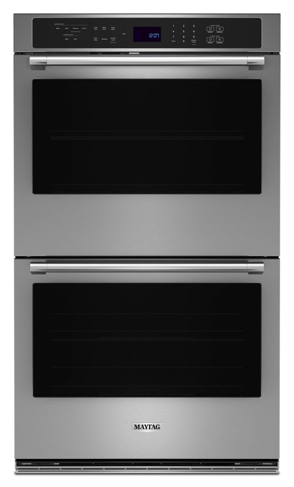 Maytag 30 In. Double Wall Oven W/ Air Fry And Basket, 10 Cu. Ft. In Fingerprint Resistant Stainless Steel