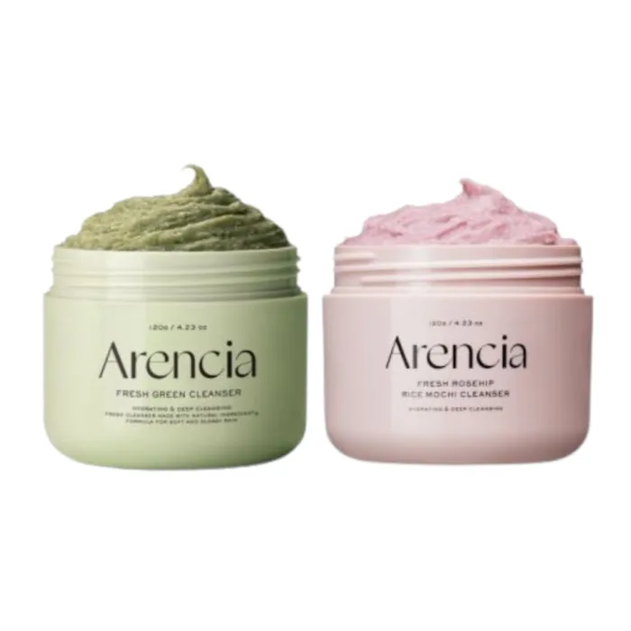 Arencia - Fresh Green Rice & Royal Rosehip Rice Mochi Cleanser - 120g Set