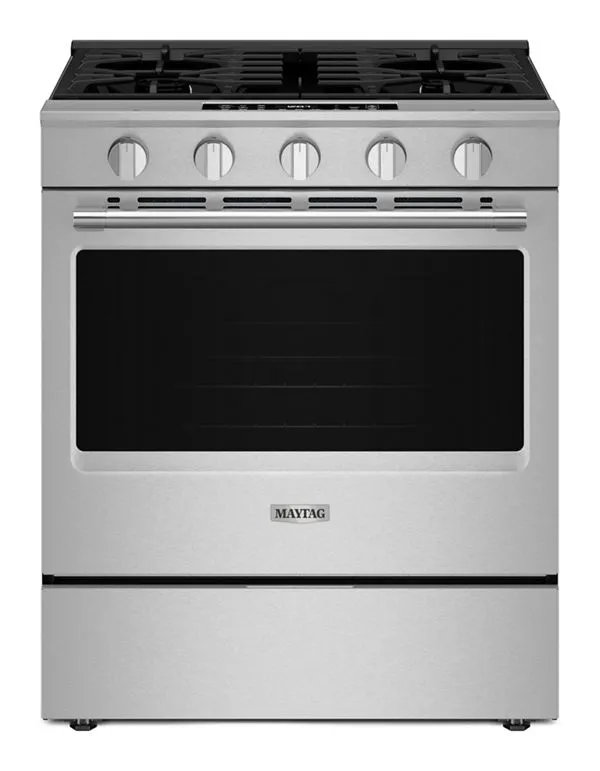 Maytag 30 In. Wide Slide-In Gas Range W/ Grill Mode And No Preheat Air Fry, 5.3 Cu. Ft. In Fingerprint Resistant Stainless Steel