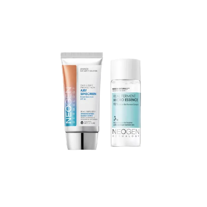 NEOGEN Dermalogy Day-Light Protection Airy Sunscreen SPF50+ - 50ml (1ea) + Real Ferment Micro Essence - 10ml (1ea) Set