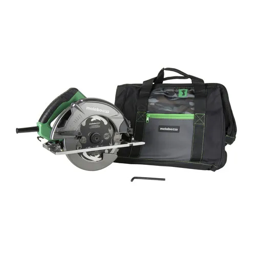 Factory Reconditioned Metabo HPT 15 Amp Single Bevel 7-1/4 in. Corded Circular Saw with Blower Function, and Aluminum Die Cast Base - C7SB3M