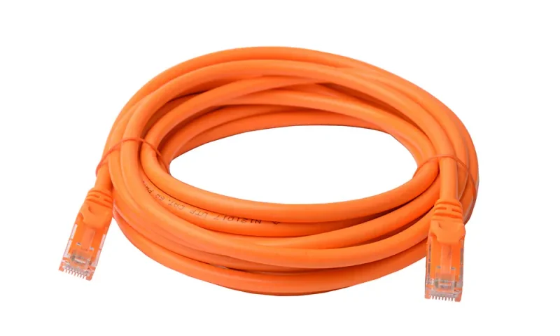 Cat 6a UTP Ethernet Cable, Snagless - 5m Orange