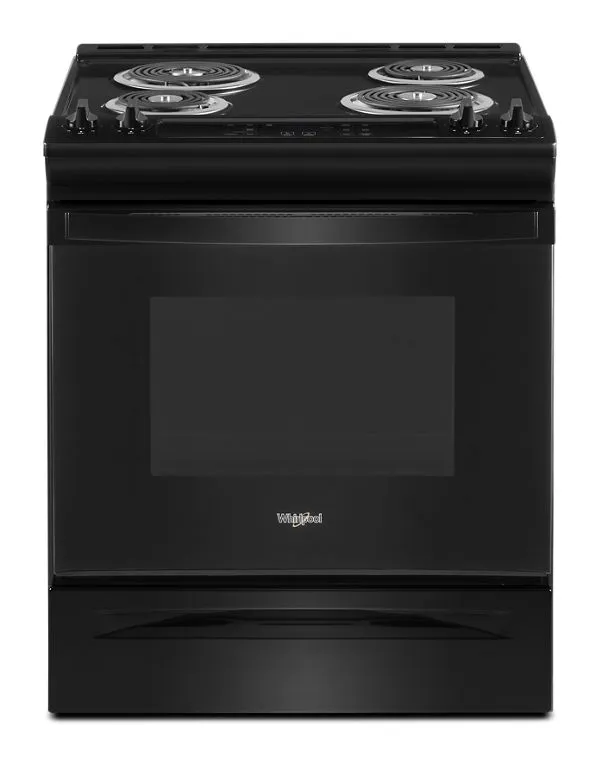Whirlpool Electric Range with Frozen Bake Technology in Black 4.8 Cu. Ft. WEC310S0LB