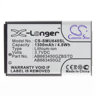 Samsung 3.7V 1300mAh Replacement Battery - Cell Phone Batteries