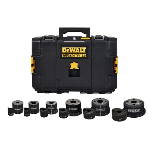 Dewalt 1/2 in. to 2 in. Knockout Punches and Dies Kit - DCE6002K