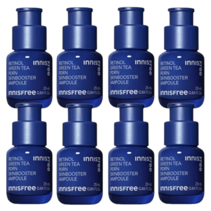 innisfree - Retinol Green Tea PDRN Skin Booster Ampoule - 25ml (8ea)