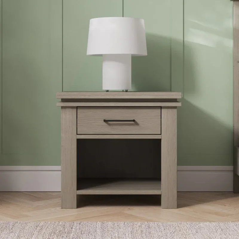 Denman Nightstand, Crescent Gray