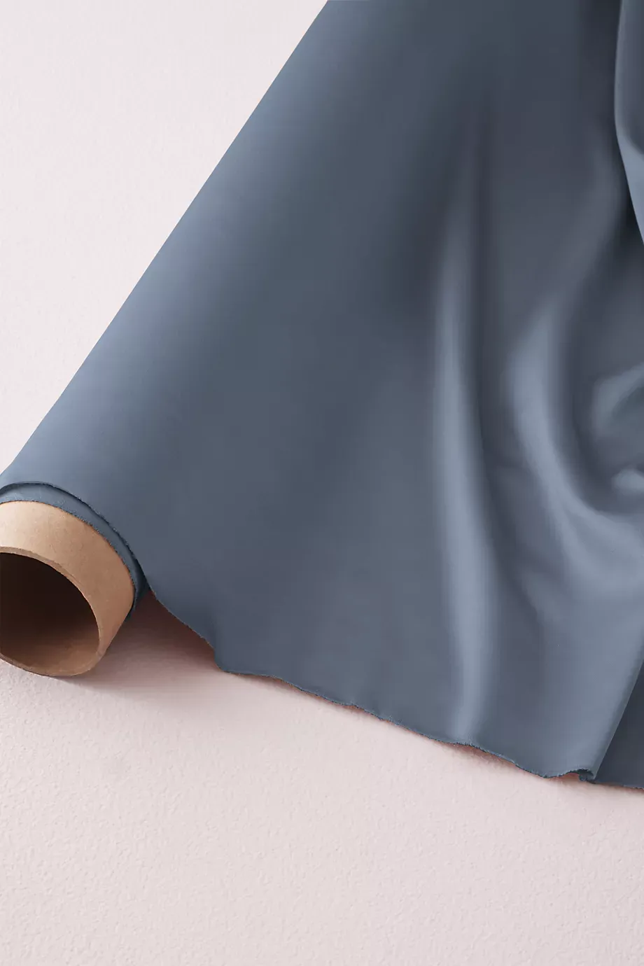 Db Essentials Stretch Charmeuse Fabric By The Yard in Steel Blue Size: 2YD David's Bridal