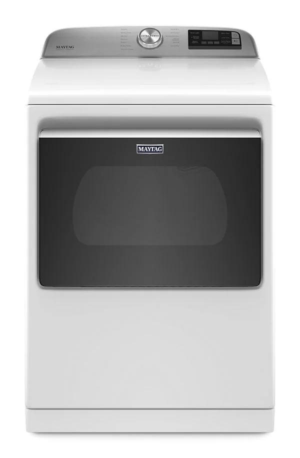 Maytag Smart Top Load Electric Dryer W/ Extra Power, 7.4 Cu. Ft. In White