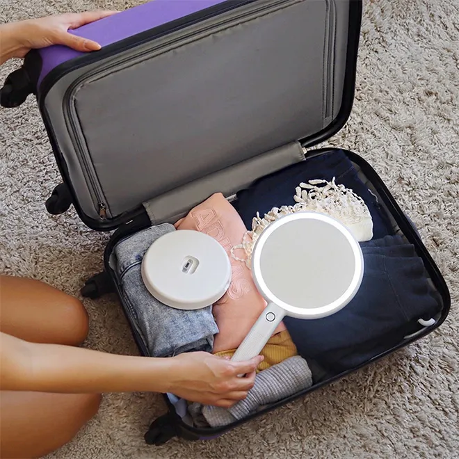 LED Lighted Handheld Mirror