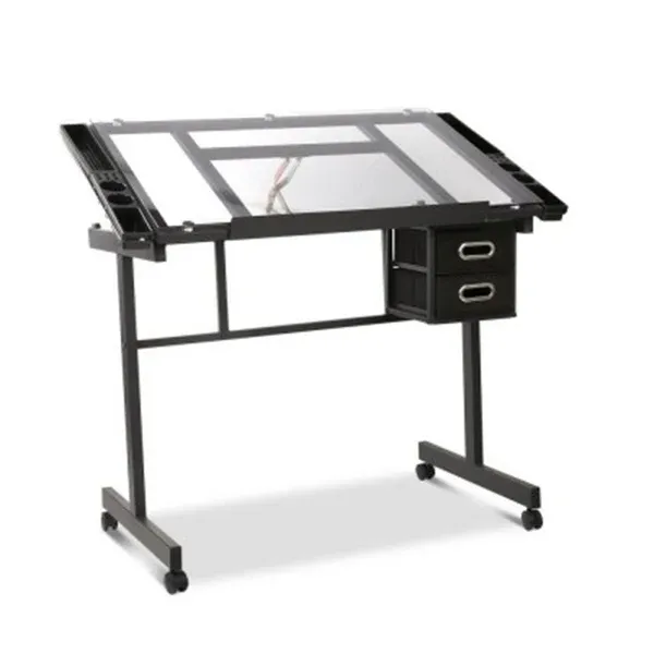Adjustable Drawing Desk - Black Grey