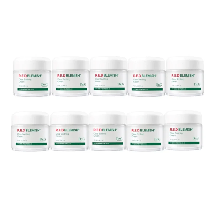 Dr. G - R. E.D Blemish Clear Soothing Cream - 70ML - 70ml - White (10ea) Set