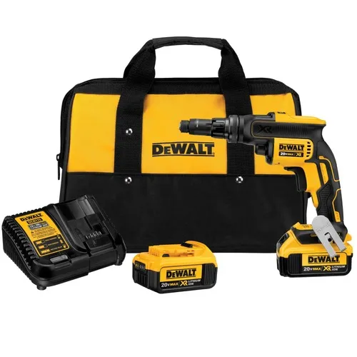 Dewalt 20V MAX XR Brushless Lithium-Ion Cordless Versa-Clutch Adjustable Torque Screwgun Kit (4 Ah) - DCF622M2