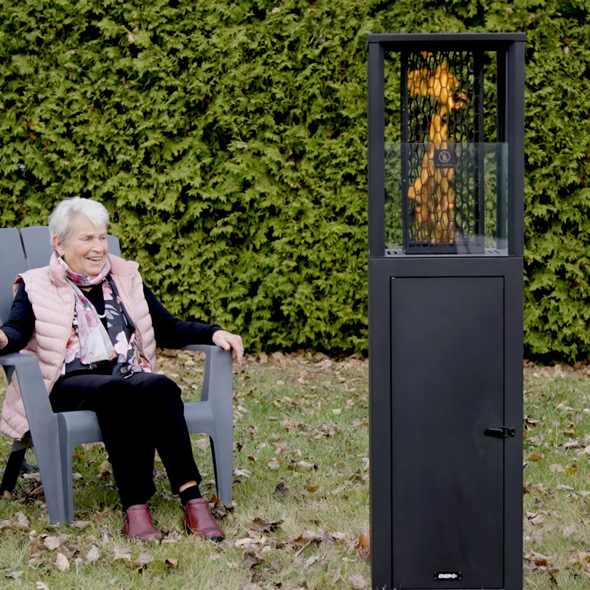 Outdoor Wood Pellet Patio Heater with Fan