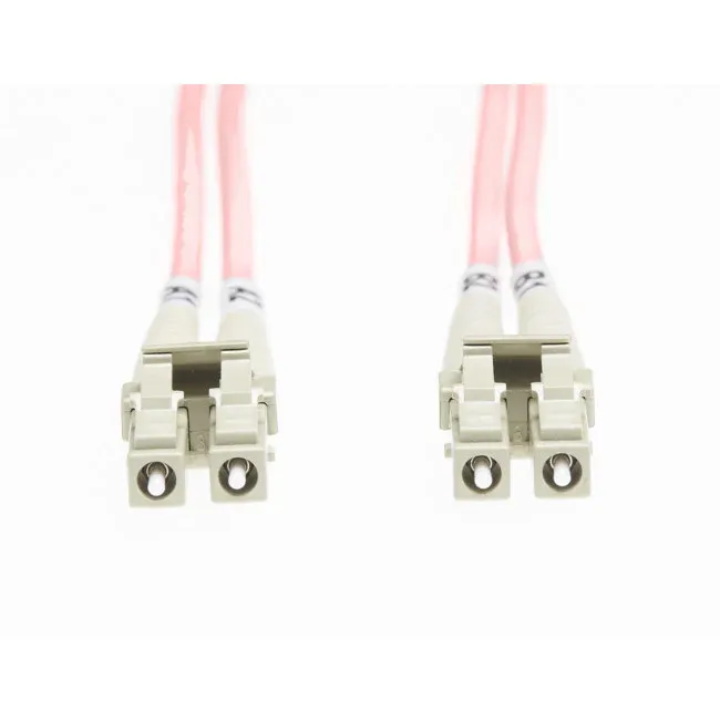 Salmon Pink Lc-Lc Om1 Multimode Fibre Optic Cable