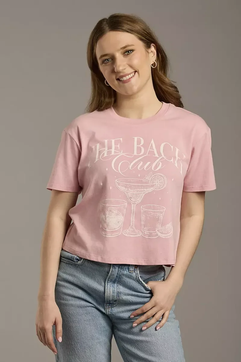 DB Studio The Bach Club Tee in Pink Size: XS David's Bridal