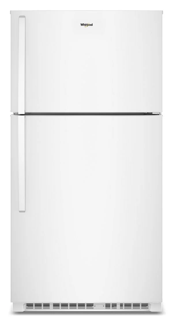 Whirlpool 32.8 in. Wide Top Freezer Refrigerator with Total Coverage Cooling in White 21.3 Cu. Ft. WRTX7421TW